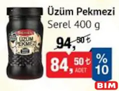 SEREL ÜZÜM PEKMEZİ 400 G SEREL ÜZÜM PEKMEZİ 400 G